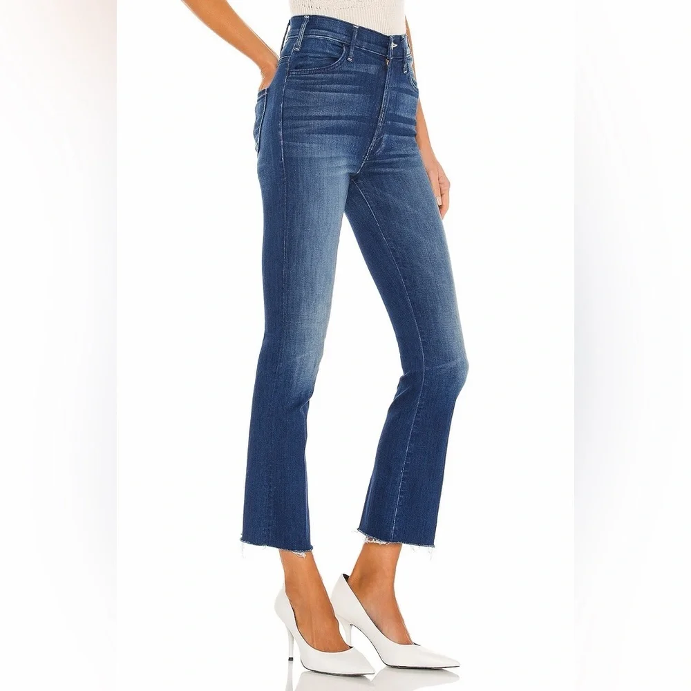 MOTHER The Hustler Ankle Fray Squeeze It Jeans 25